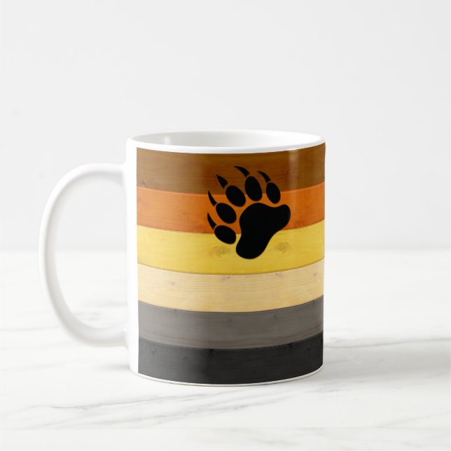 Mug SlipperyJoe's Bear Pride drapeau de la texture du  (Gauche)