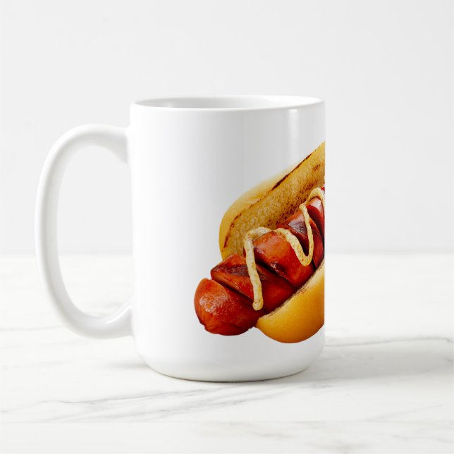 Mug SlipperyJoe's hot dog niché doucement pain jaune v (Gauche)