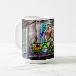 Mug SlipperyJoe's Mardi Gras masques perles décoration