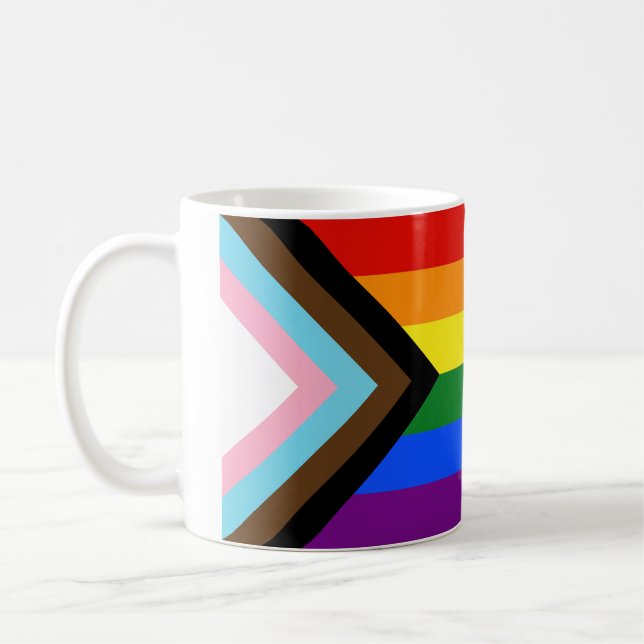 Mug SlipperyJoe's Progress Pride Drapeaux gay cadeaux  (Gauche)
