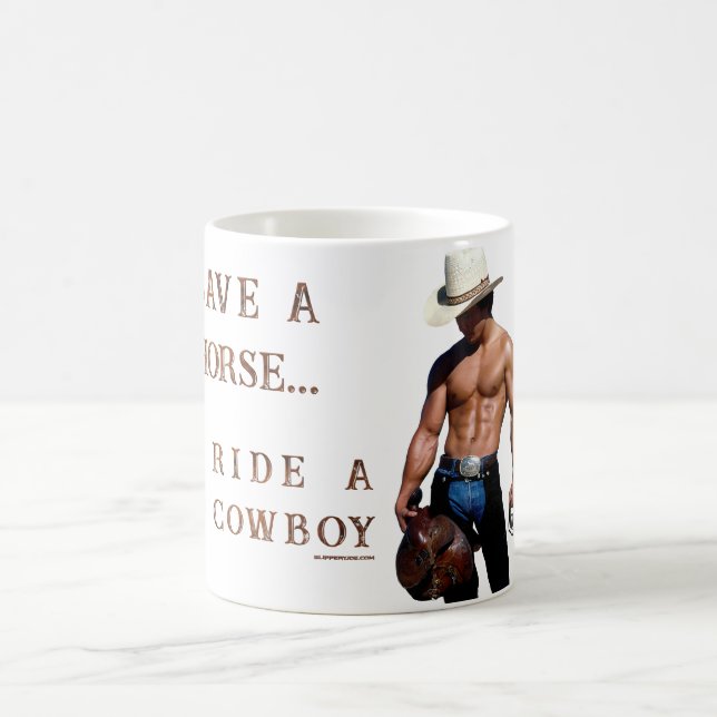 Mug SlipperyJoe's save horse ride paille cowboy casque (Centre)