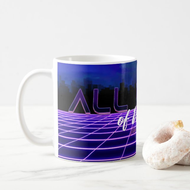Mug SlipperyJoe's toutes sortes tort bold 3D texte ret (Avec donut)