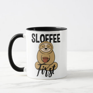 Mug Sloffee - beau et animal putréfié joyeux et café