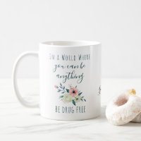 Slogan anti-drogue personnalisé jolies fleurs