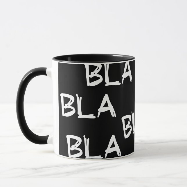 Mug Slogan bla bla bla. Bonne ou fausse nouvelle. (Gauche)