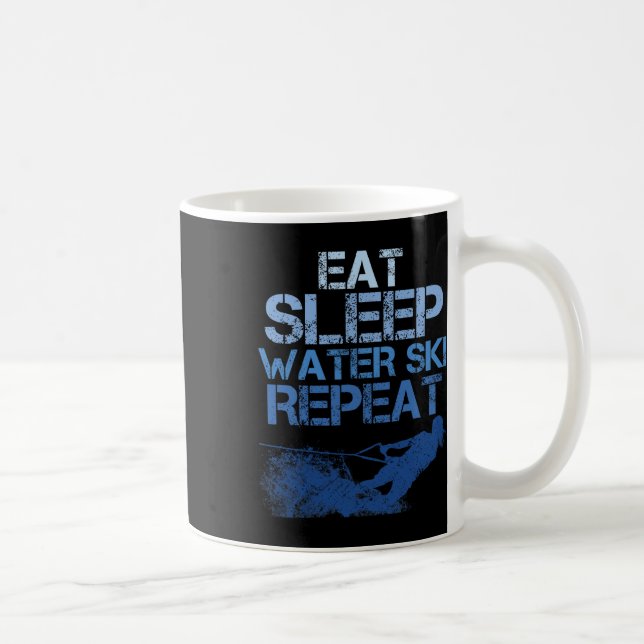 Mug Slogan de passionné de ski nautique  (Droite)