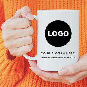 Mug Slogan du logo de l'entreprise pour la promotion d