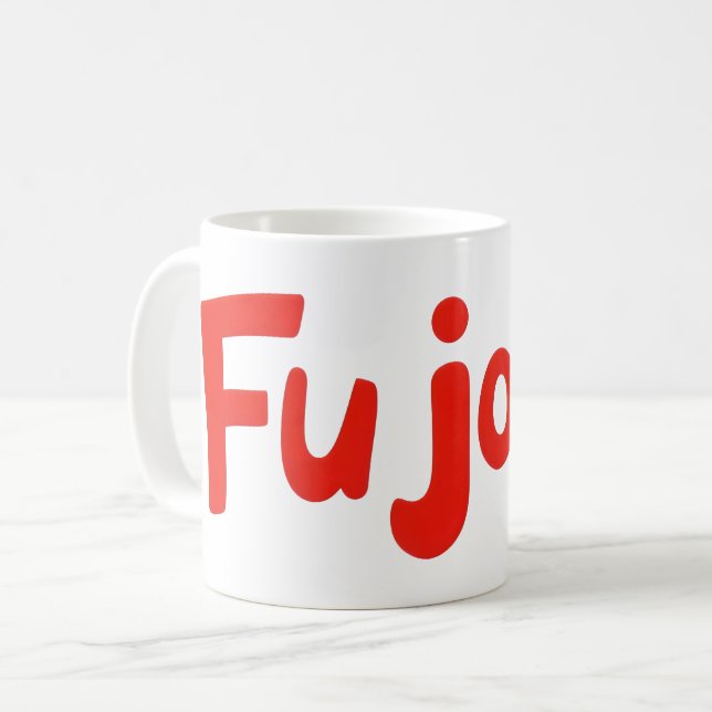Mug Slogan du ventilateur rouge Fujoshi (Devant gauche)