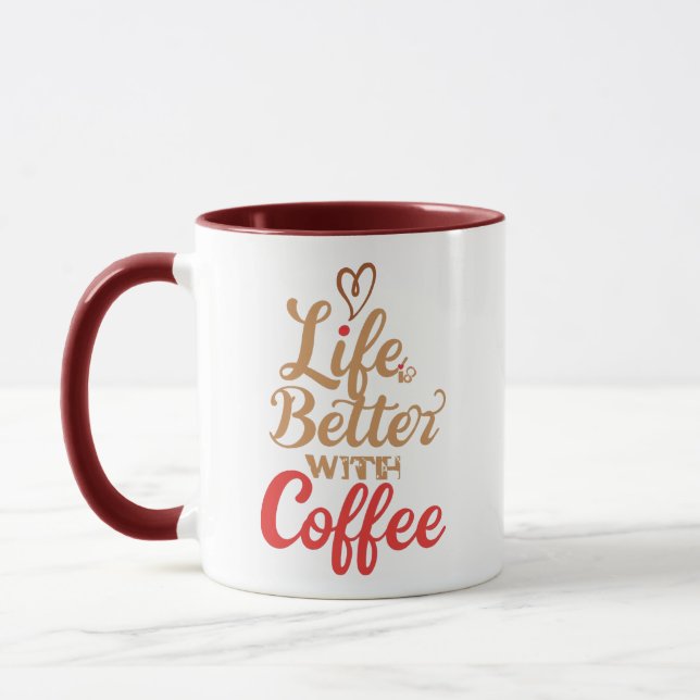Mug Slogan humoristique pour le café du matin (Gauche)