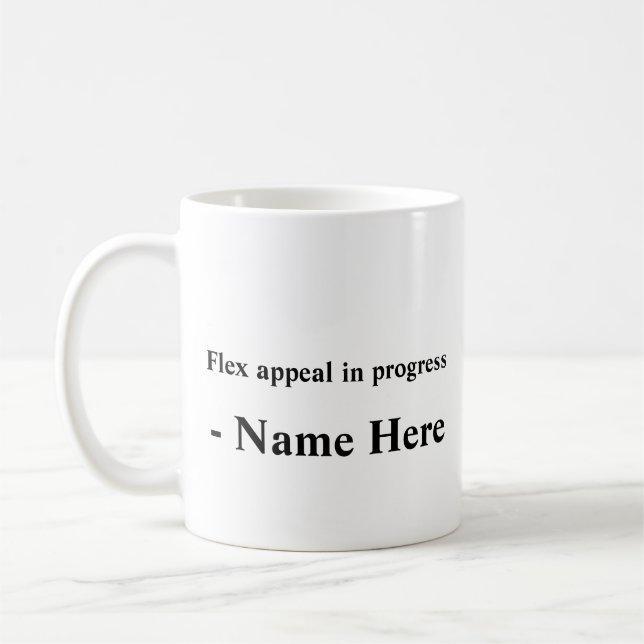 Mug Slogan motivationnel Customisé Typographique (Gauche)