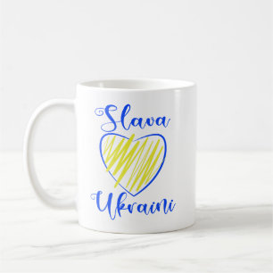 Mug Slogan Slava La gloire ukrainienne au coeur de l'U