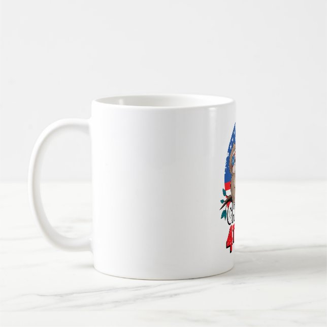 Mug Sloth Chill 4th out Patriotic USA (Gauche)