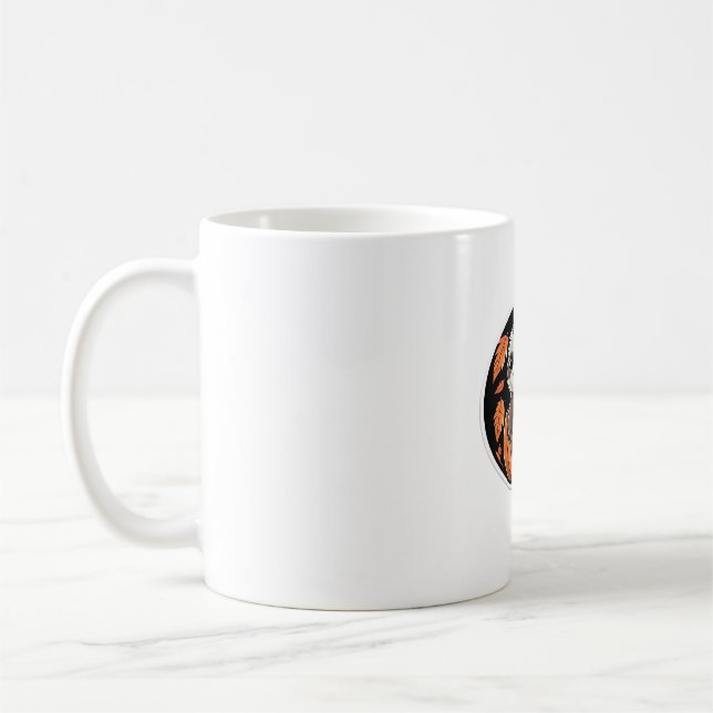Mug Sloth citrouille Halloween autocollant Surdimensio (Gauche)