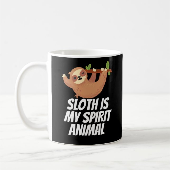 Mug Sloth Est Mon Esprit Animal (Gauche)