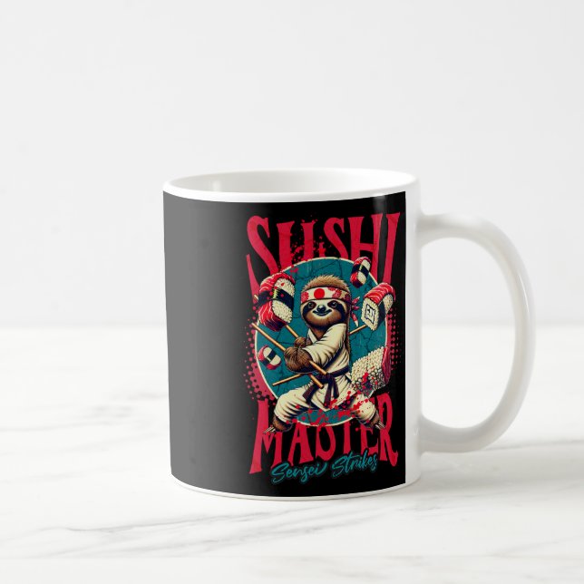Mug Sloth Karate Sushi Master (Droite)