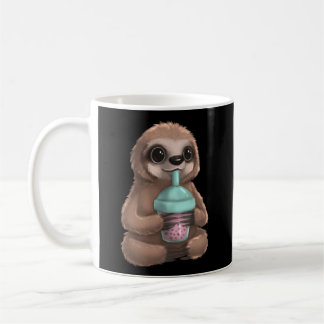 Mug Sloth Kawaii Boba Bubble Milk Tea Tapioca Perles