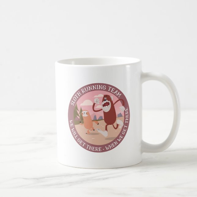 Mug Sloth RUNNING Team Funny Runners Graphics Cadeau (Droite)