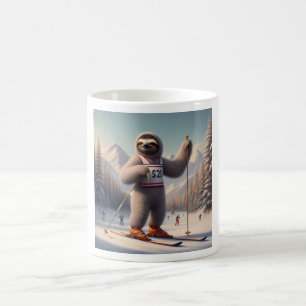 Mug Sloth Skiing