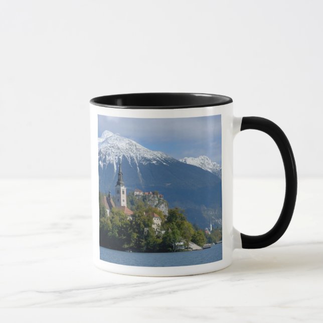 Mug Slovénie, Bled, lac de Bled, île de Bled, Bled (Droite)
