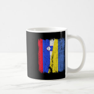 Mug Slovénie Ukraine Demi-Drapeau Slovène Ukrainien He