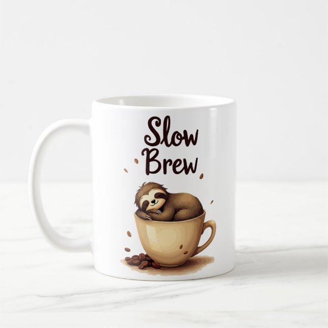 Mug Slow Brew Coffee Sloth (Gauche)