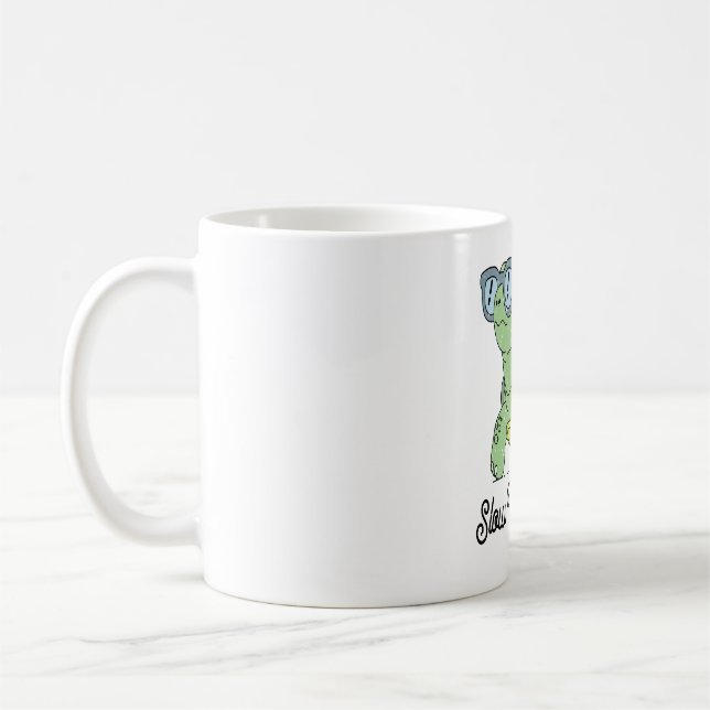 Mug Slow Walking Club Cute Funny Turtle (Gauche)