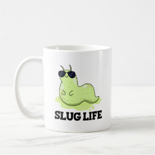 Mug Slug Life Funky Green Slug Pun