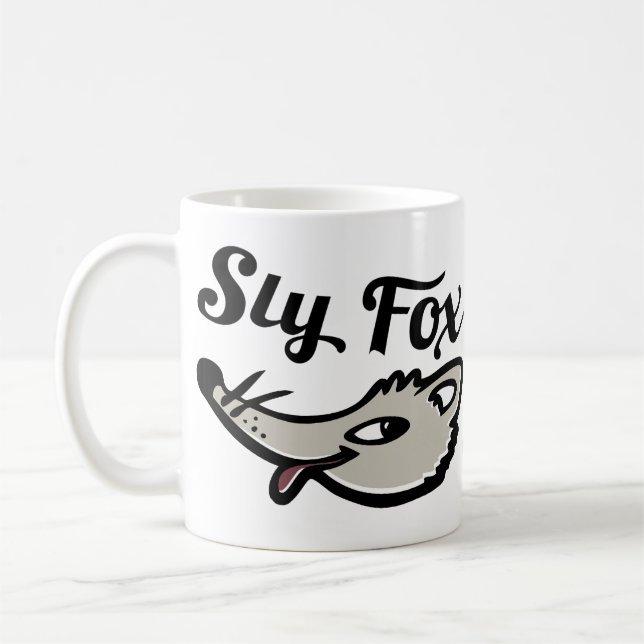 Mug Sly fox graphique mignon face muet (Gauche)