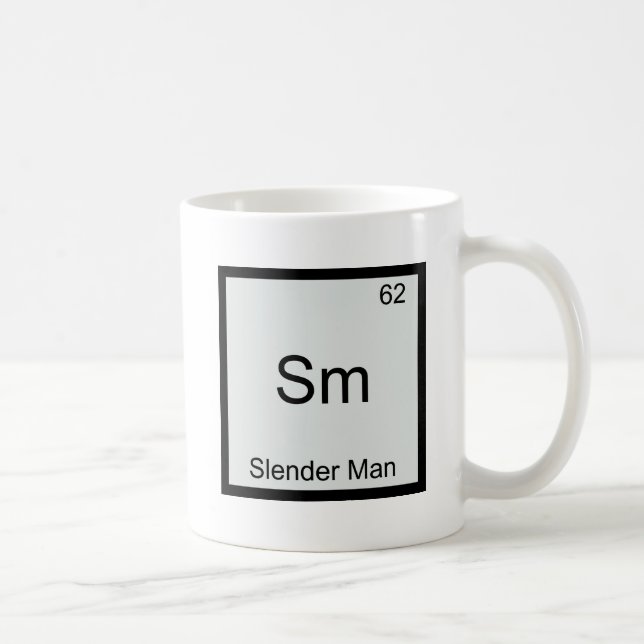 Mug Sm - Tableau périodique de Slender Man Meme Chimie (Droite)