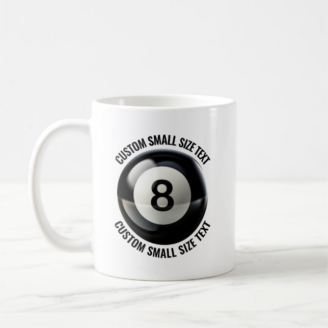Mug Small Personalized Text Tennis Ball  11 oz. Custom (Gauche)