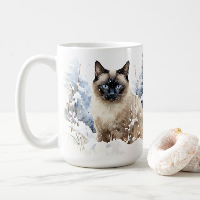 Mug Smart Cat Lookout AI (Avec donut)
