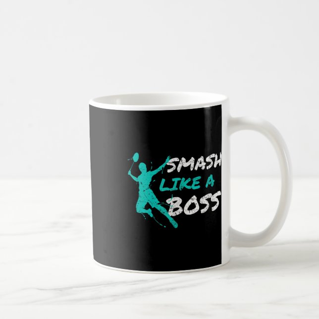 Mug Smash Comme Un Boss Badminton Speedminton Crossmin (Droite)