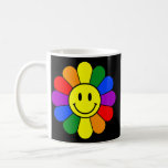 Mug Smile Face Retro LGBT Flag FLower<br><div class="desc">Smile Face Retro LGBT Flag FLower Gift. Perfect gift for your dad,  mom,  papa,  men,  women,  friend and family members on Thanksgiving Day,  Christmas Day,  Mothers Day,  Fathers Day,  4th of July,  1776 Independent day,  Veterans Day,  Halloween Day,  Patrick's Day</div>