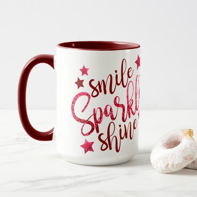 Mug Smile Sparkine Shine Bourgogne (Avec donut)