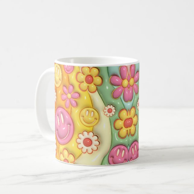 Mug Smiley Rétro (Devant gauche)