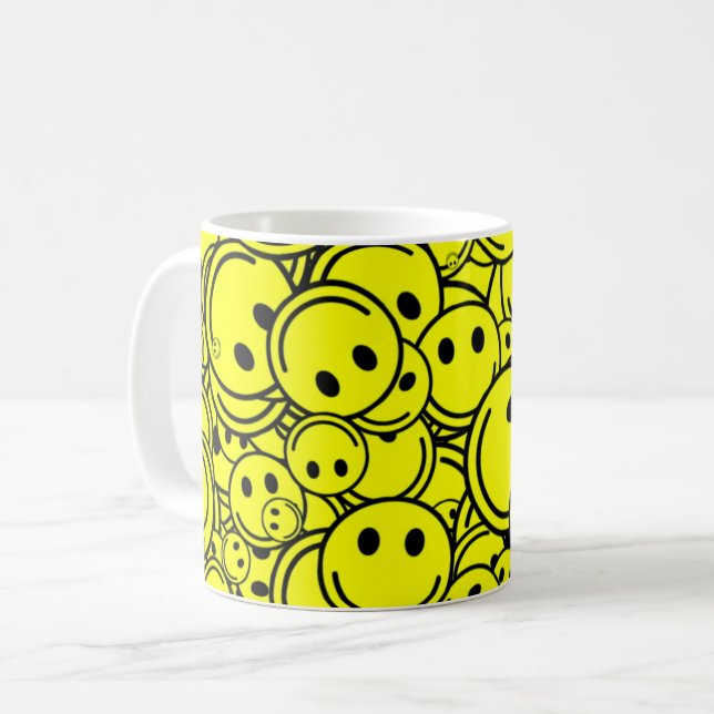 Mug Smileys signifie bon café (Devant gauche)