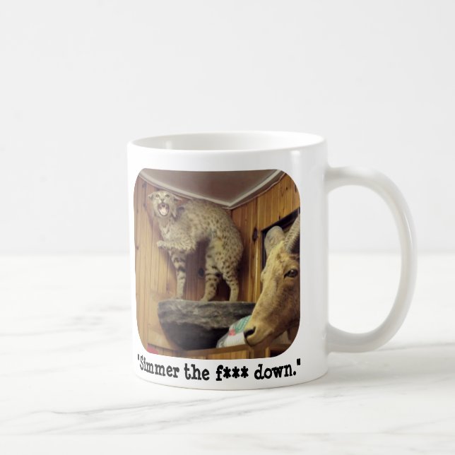Mug Smokey que le chat sauvage indique que "fermentez (Droite)