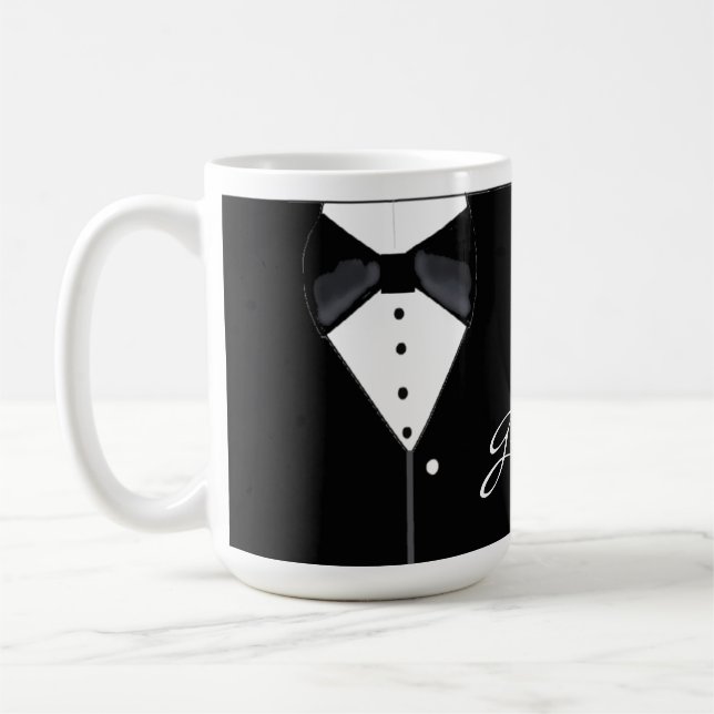Mug Smoking noir pour marié (Gauche)