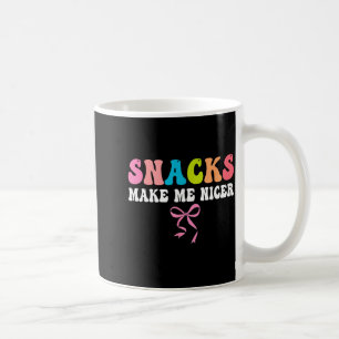 Mug Snacks, rendez-moi plus gentil, mignon, amateur de