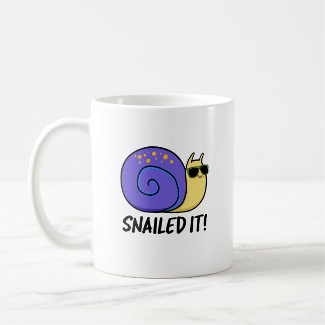 Mug Snail It Funky Snail Pun (Gauche)