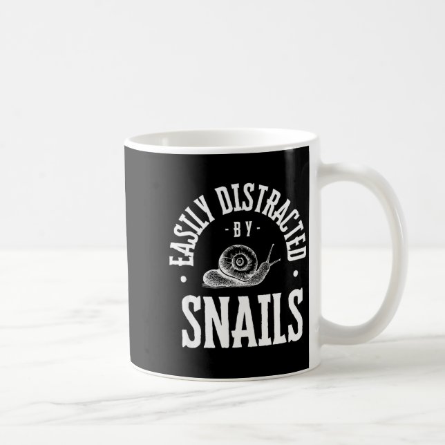 Mug Snail Lover Easily Distracted By Snails, Funny Sna (Droite)