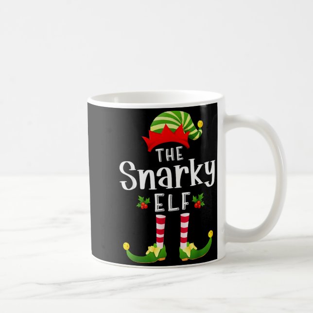Mug Snarky Christmas Elf Matching Pajama X-mas Party  (Droite)