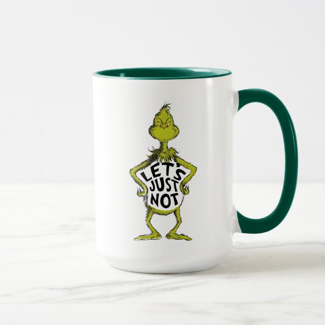 Mug Snarky Grinch | Drôle Ne citons pas (Droite)