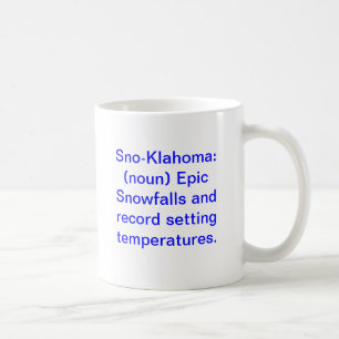 Mug Sno-Klahoma : (nom) chutes de neige et disque