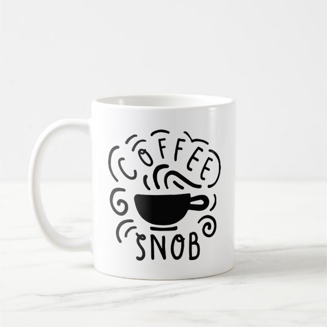 Mug Snob du café (Gauche)