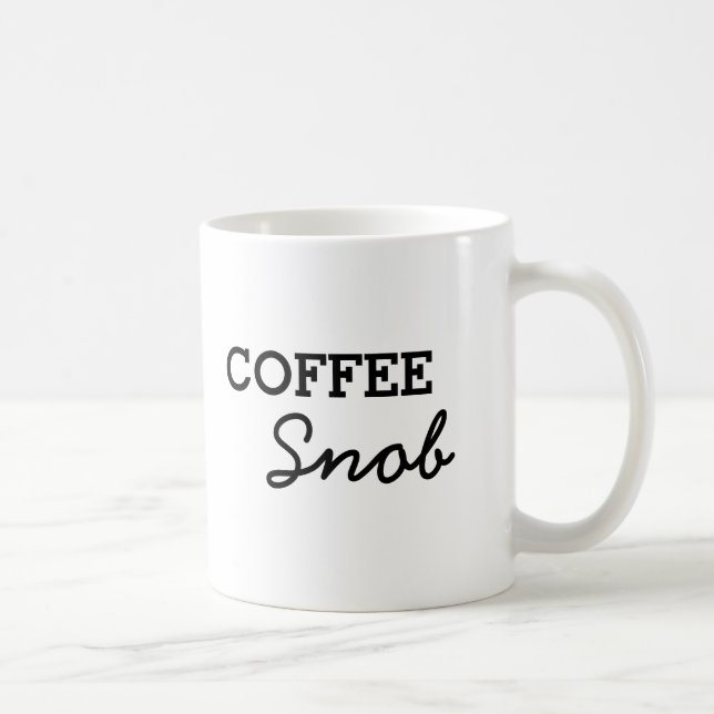 Mug Snob simple de café (Droite)