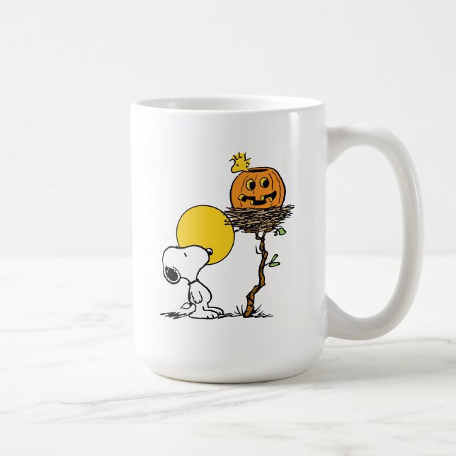 Mug Snoopy & Bois Nid Avec Jack O'Lantern (Droite)