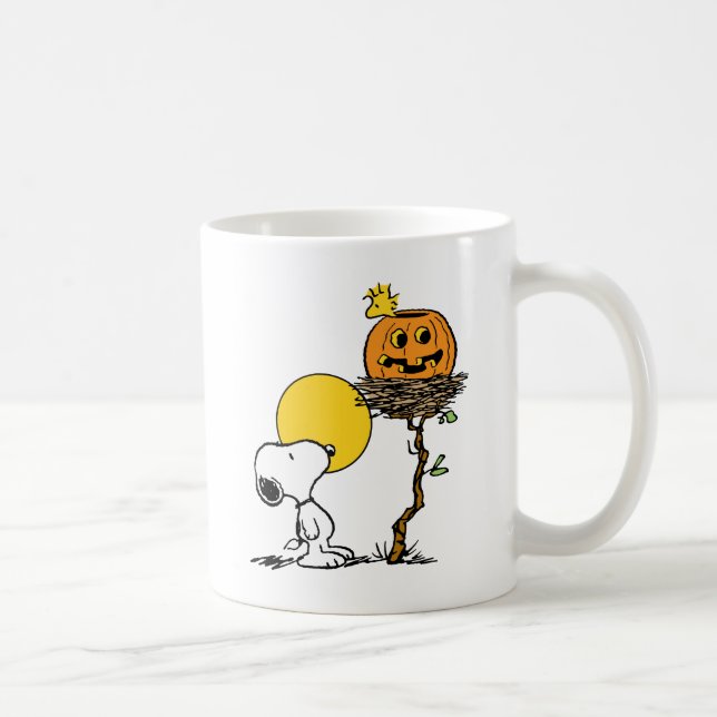 Mug Snoopy & Bois Nid Avec Jack O'Lantern (Droite)