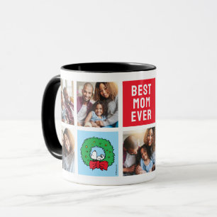 Mug Snoopy Christmas Wreath   Maman Photo Collage