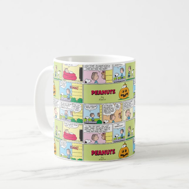 Mug Snoopy & Linus | Les grandes nouvelles Citrouilles (Devant gauche)